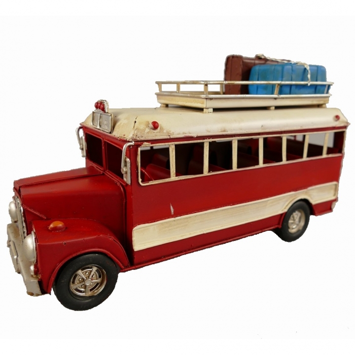 REISEBUS US OLDTIMER Bus Omnibus Blechauto Blech Modellauto